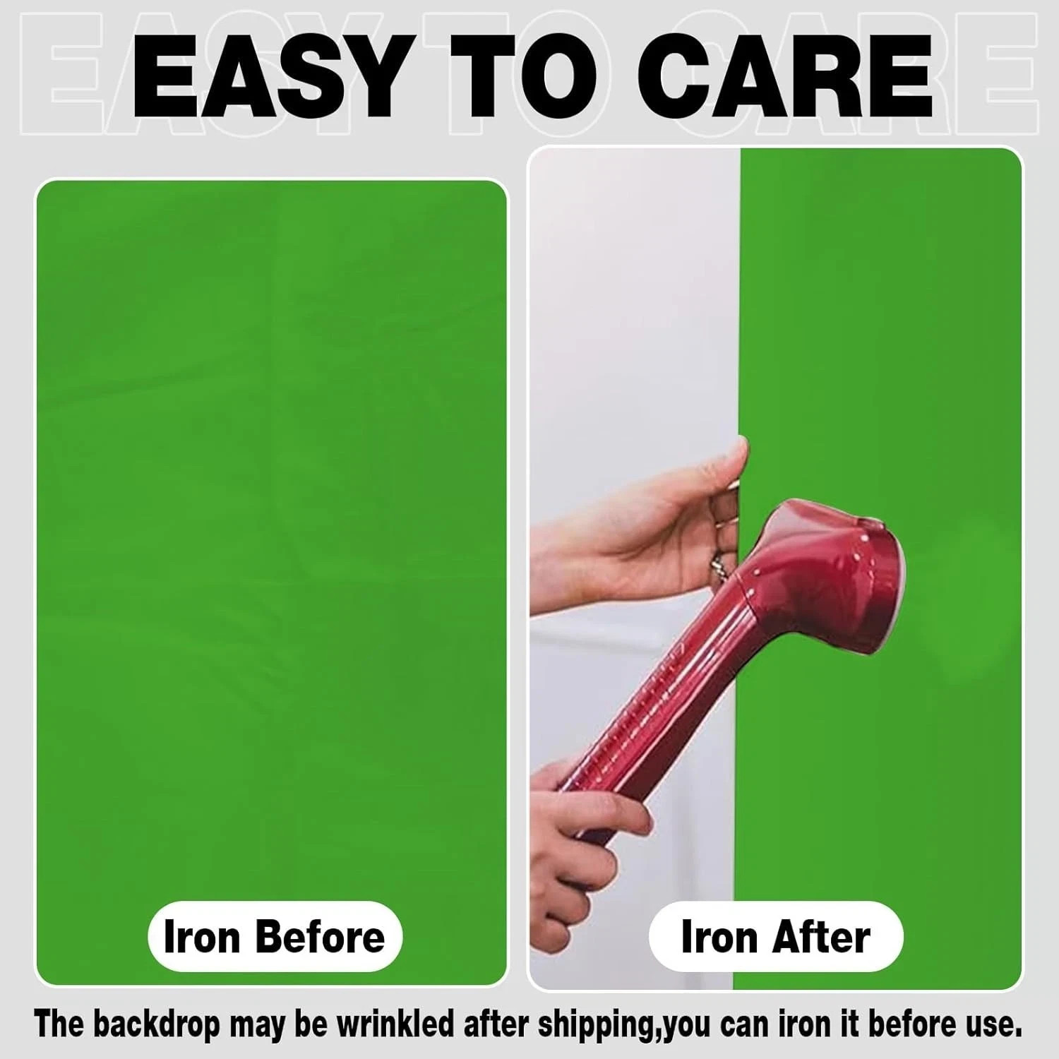 Green Screen Backdrop, 5 X 7Ft Greenscreen Background for Photoshoot, Small Gr