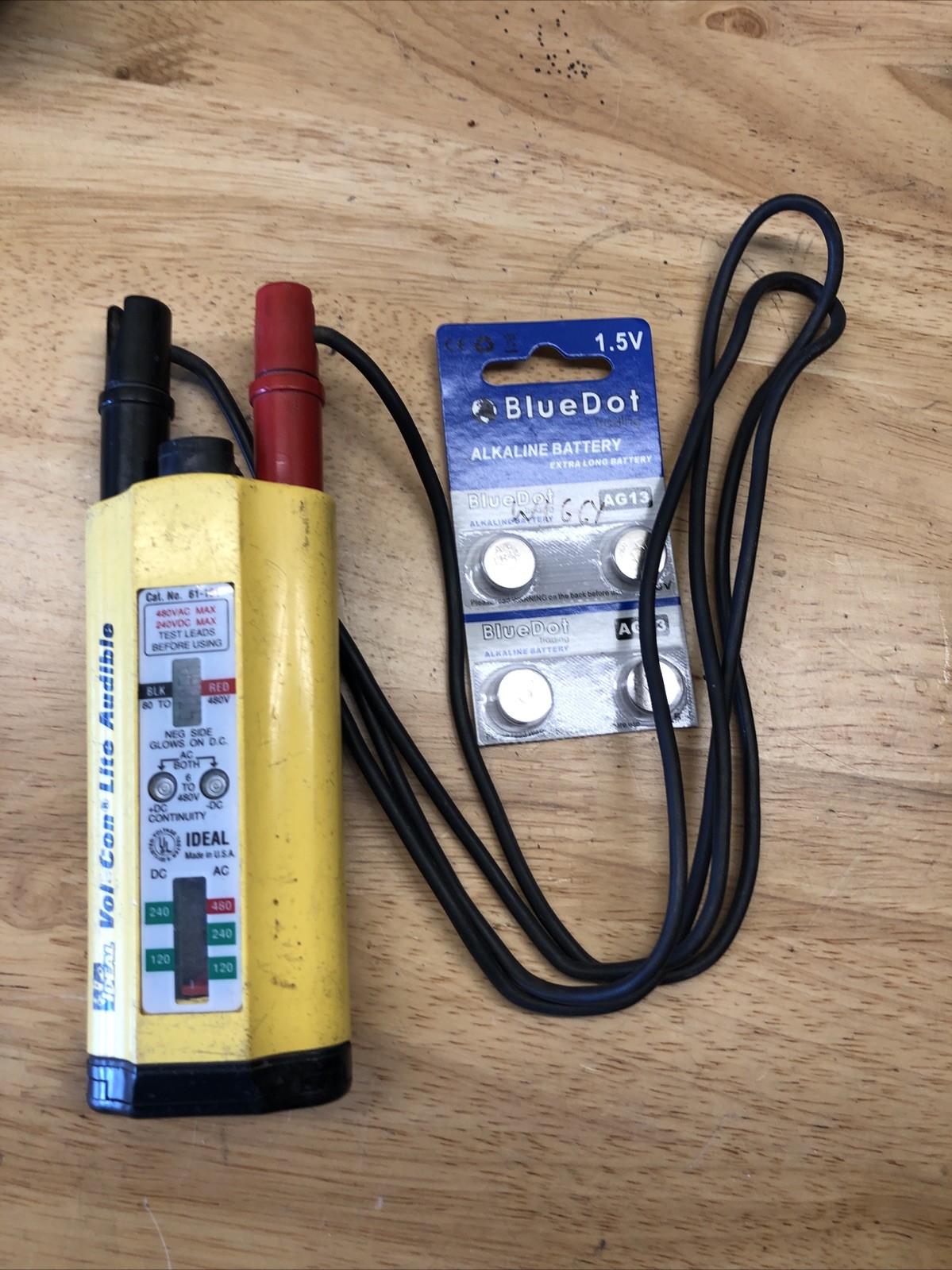 Ideal Tools VOLTAGE TESTER MODEL 61-101 Vol-con Lite Audible ‘Wiggy’ Meter
