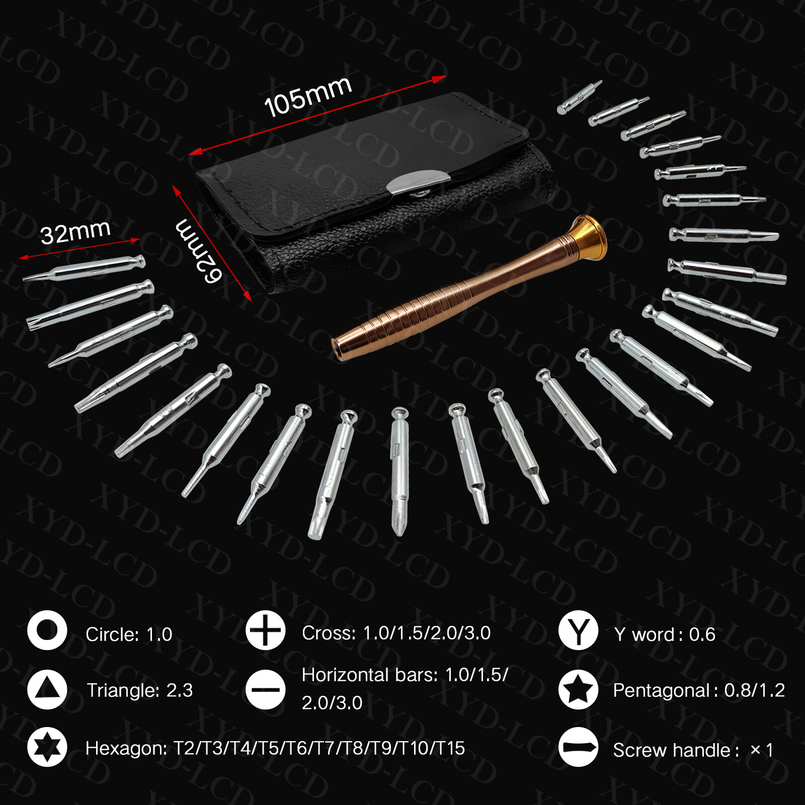 25 in1 Precision Screwdriver Set Computer Repair Torx Tool Kit Laptop Smartphone