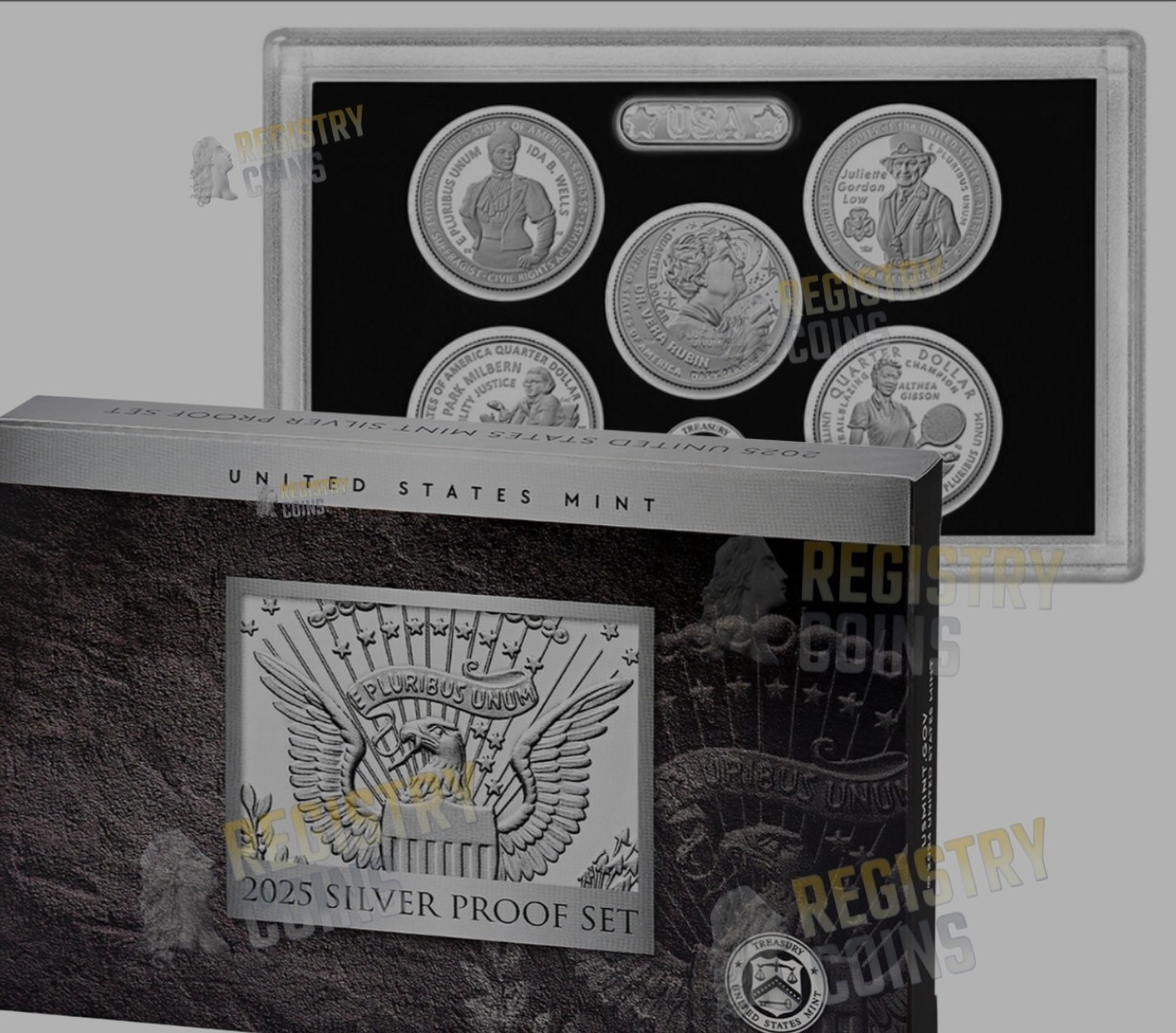 2025 S  Silver Proof Set US Mint  OGP COA 25c All 5 American Women Quarters %
