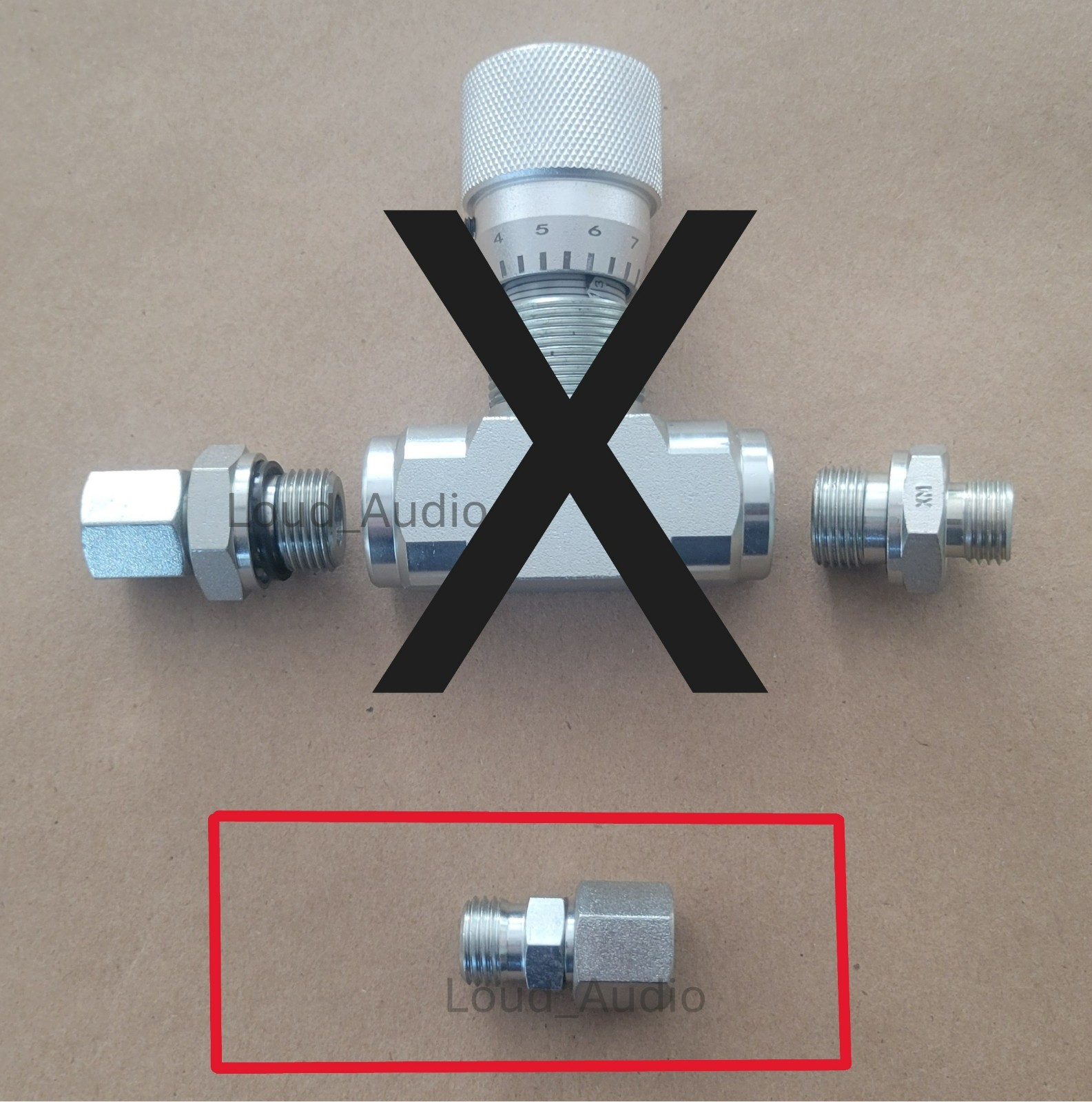 Hydraulic Flow Control Fitting - Mini Excavator - AGT - Thumb - Reduce Jerkiness