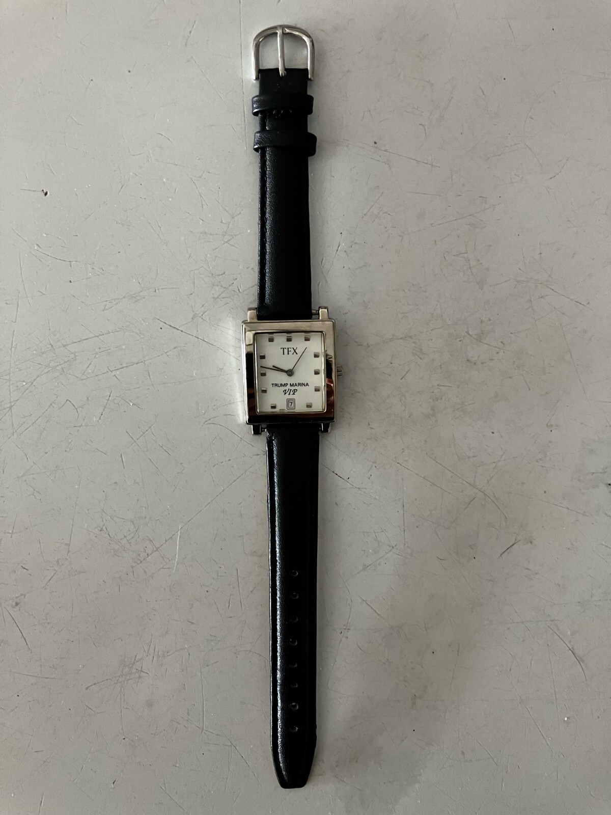 TFX Trump Marina V.I.P. Wrist Watch by Bulova Genuine Black Leather Band