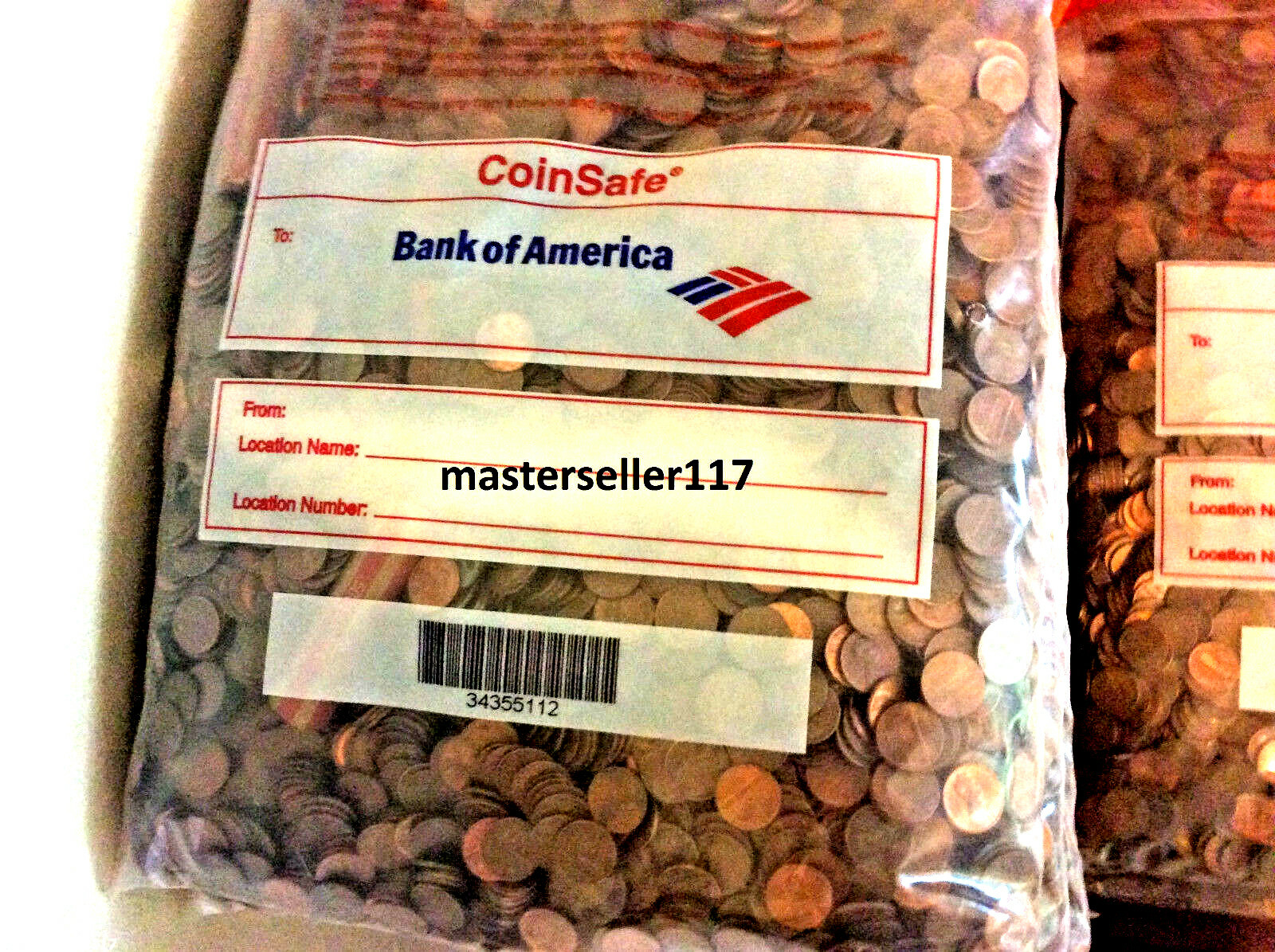 $15 8 LBS 1982-2025 Zinc Pennies Lincoln Memorial Shield Cents Rolls