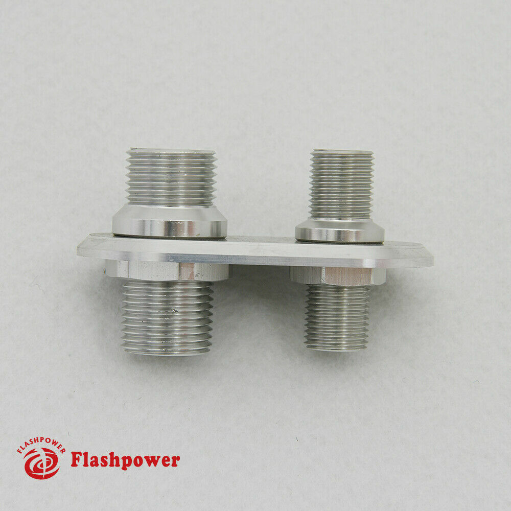 2-Port Billet Aluminum Firewall Heater & A/C Bulkhead Connector Hot Rod