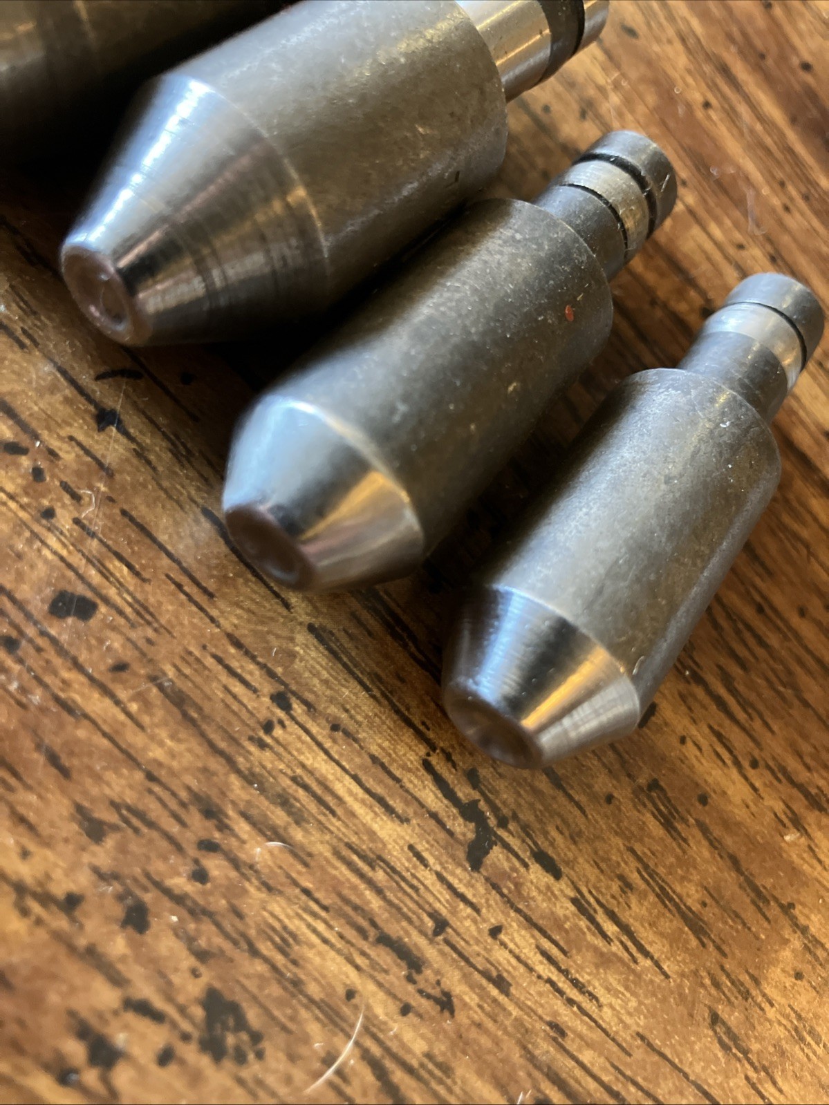 4 Lg Oval Head Rivet Squeezer Die 3/8 Shank Aircraft Aviation Brazier Belly Tank