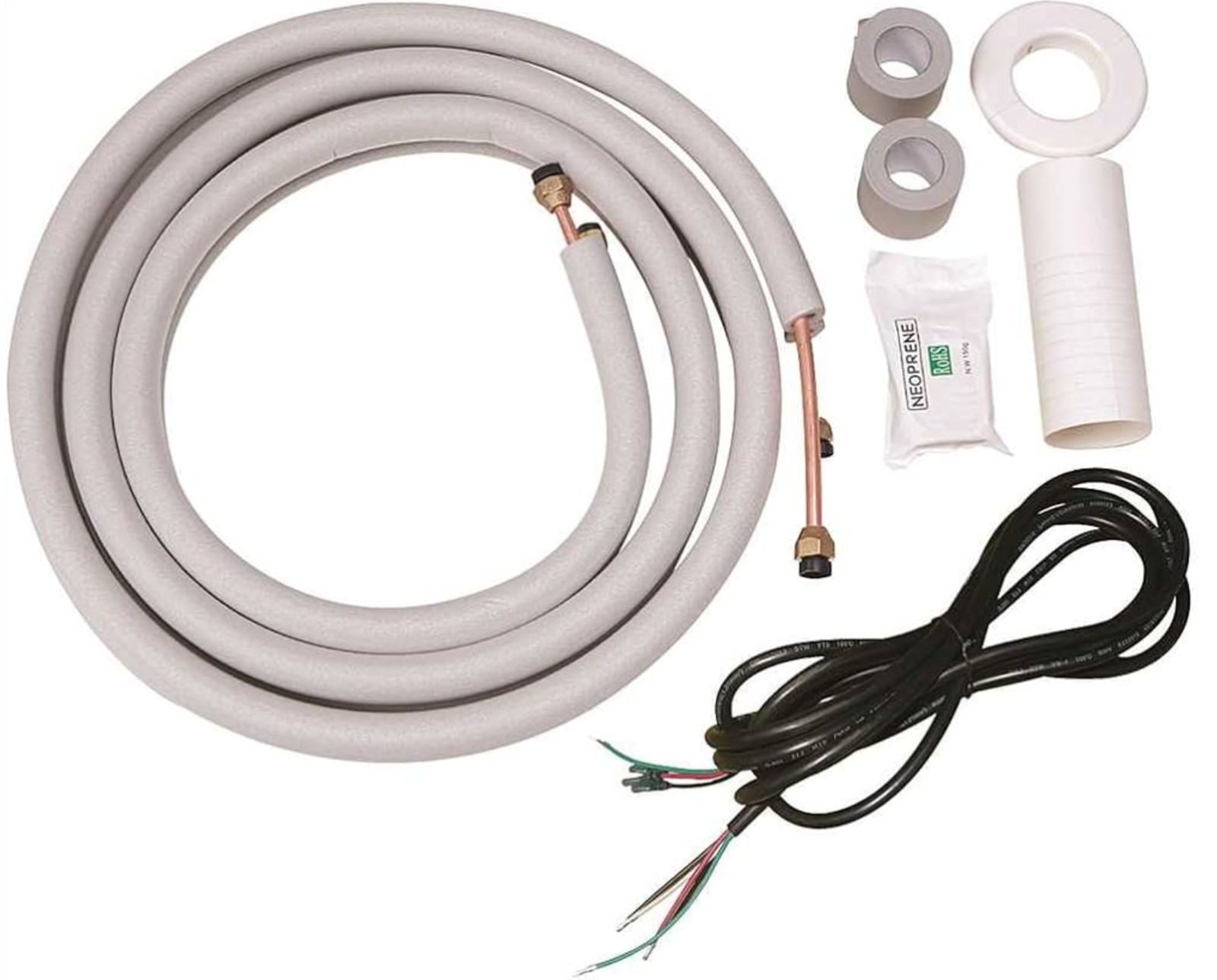 12000 BTU Ductless Air Conditioner, Heat Pump Mini Split 110V: 1 TON w/ KIT