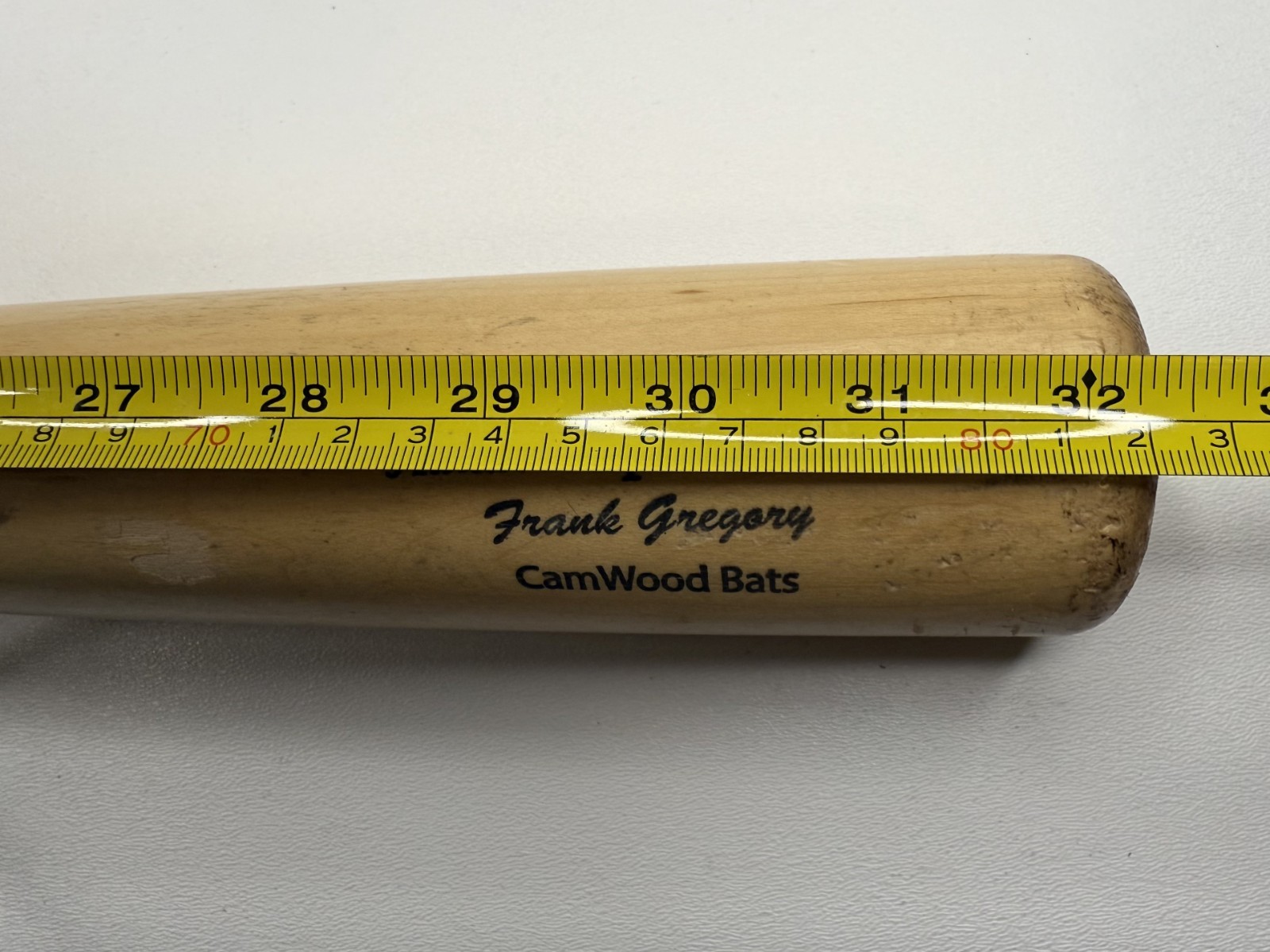 CamWood Hands-n-Speed Trainer Wood Baseball Bat Frank Gregory Lizard Skins Grip