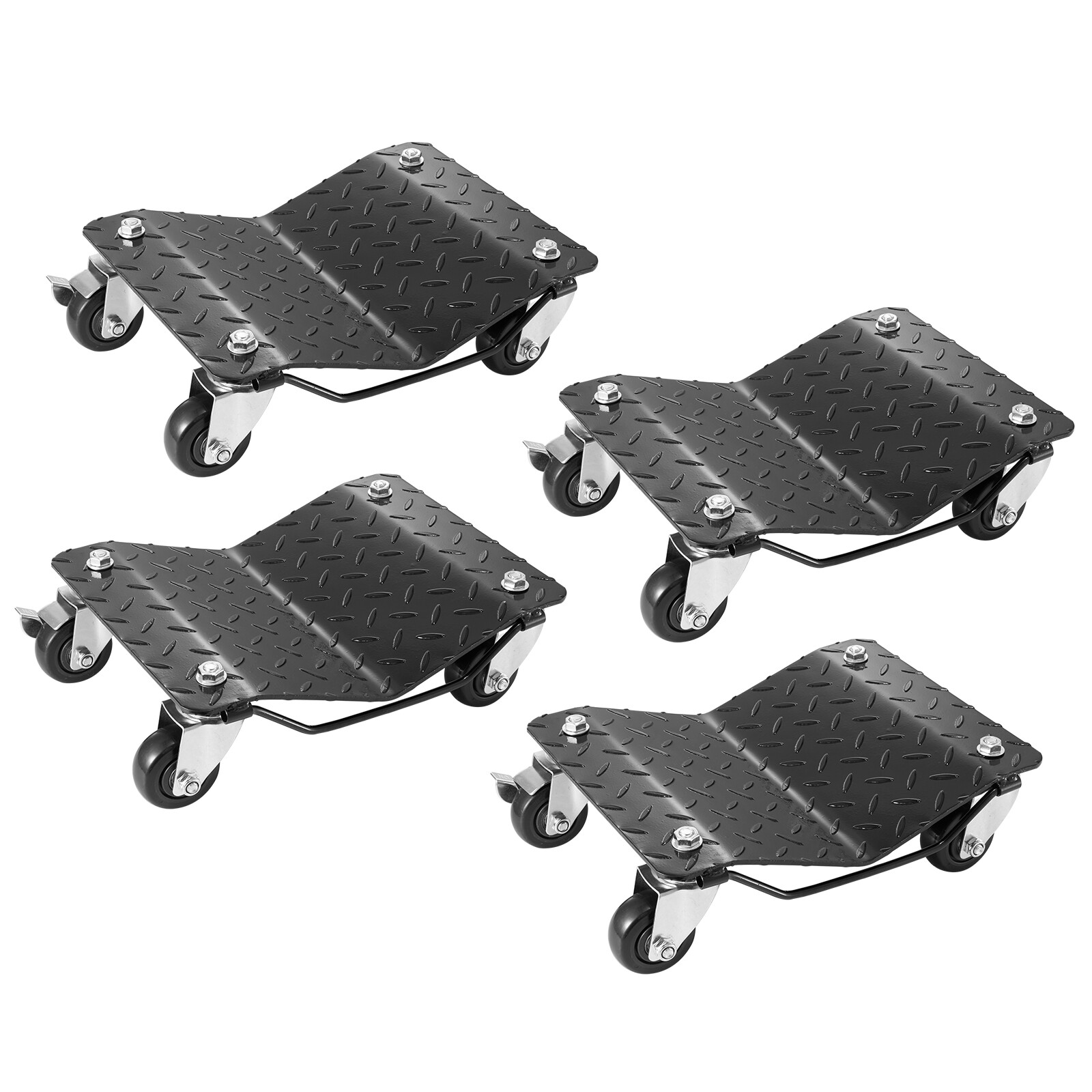 VEVOR 4 PCS 6000LB Car Dolly Wheel Tire Dolly Heavy Duty Skate Auto Repair Dolly