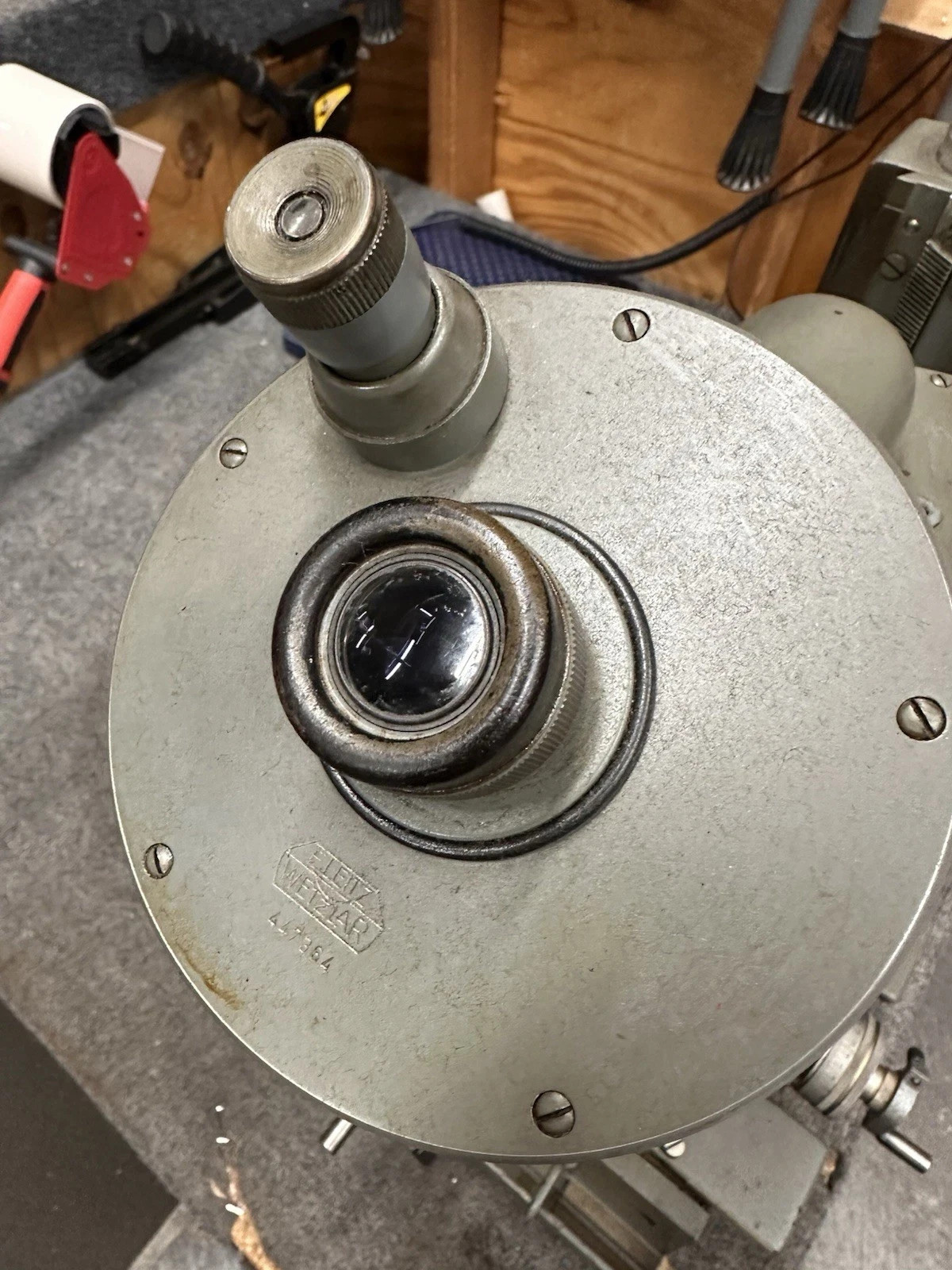 Ernst Leitz Wetzlar 447089 447364 Toolmaker's Microscope Geo Scherr