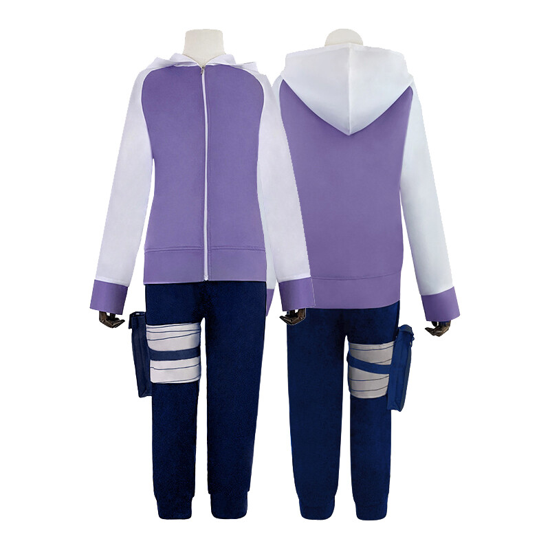 Anime Naruto Shippuden Hinata Hyuga Costume Complete Outfit Cosplay Party Set