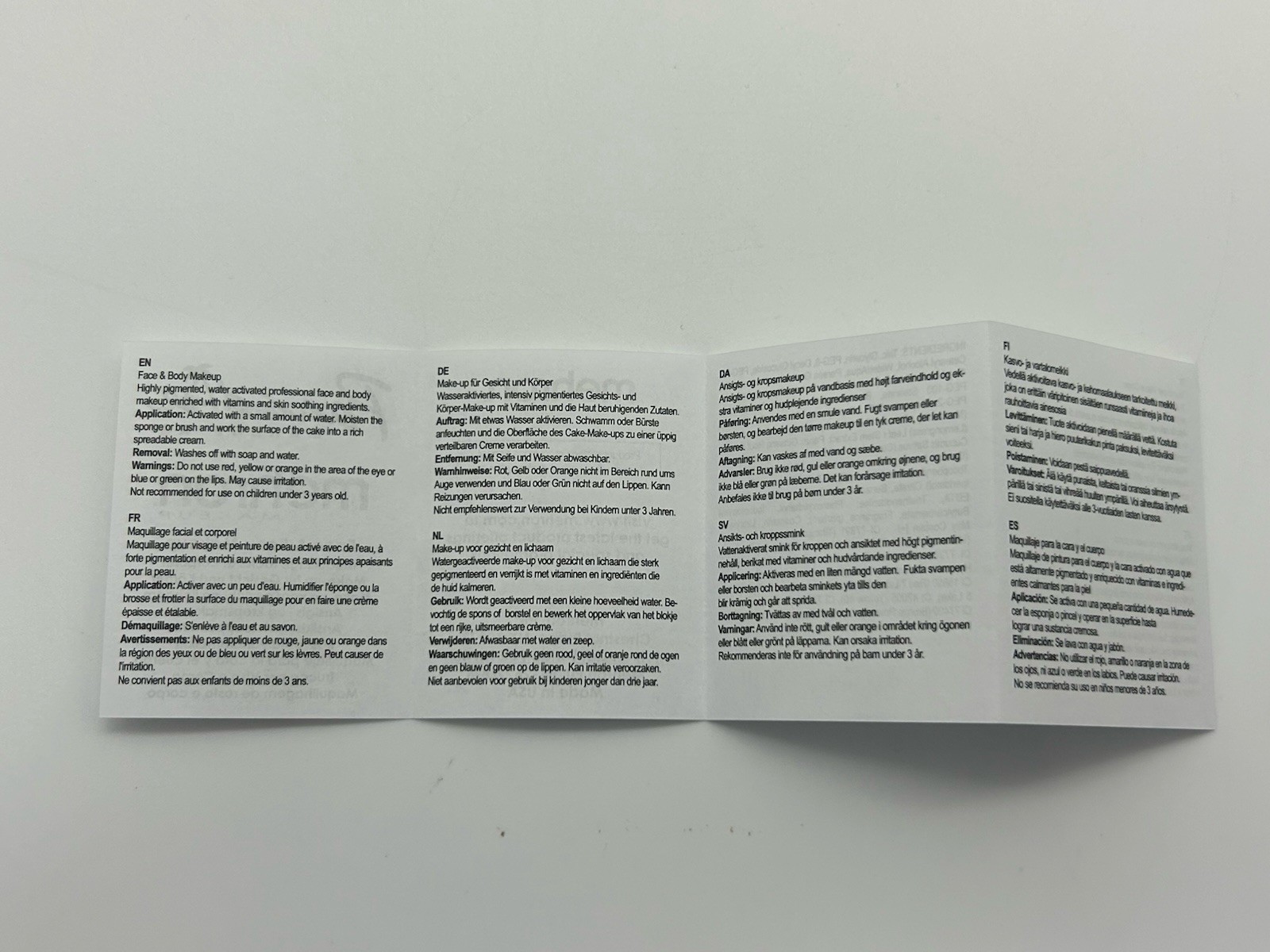 Mehron Paradise Makeup AQ ProPalette 12 Colors for Body & Face Painting