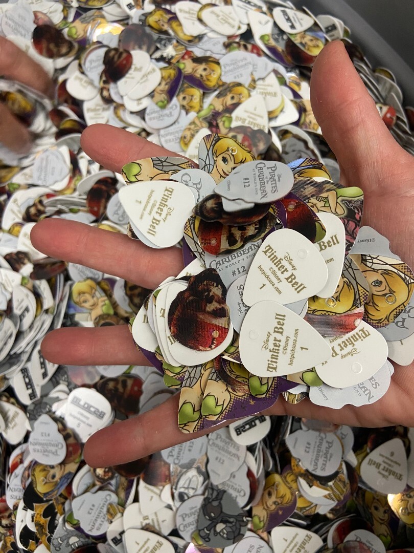 Huge lot of 500+ Disney, Mickey, Tinkerbell & other Guitar Picks by Hot Picks