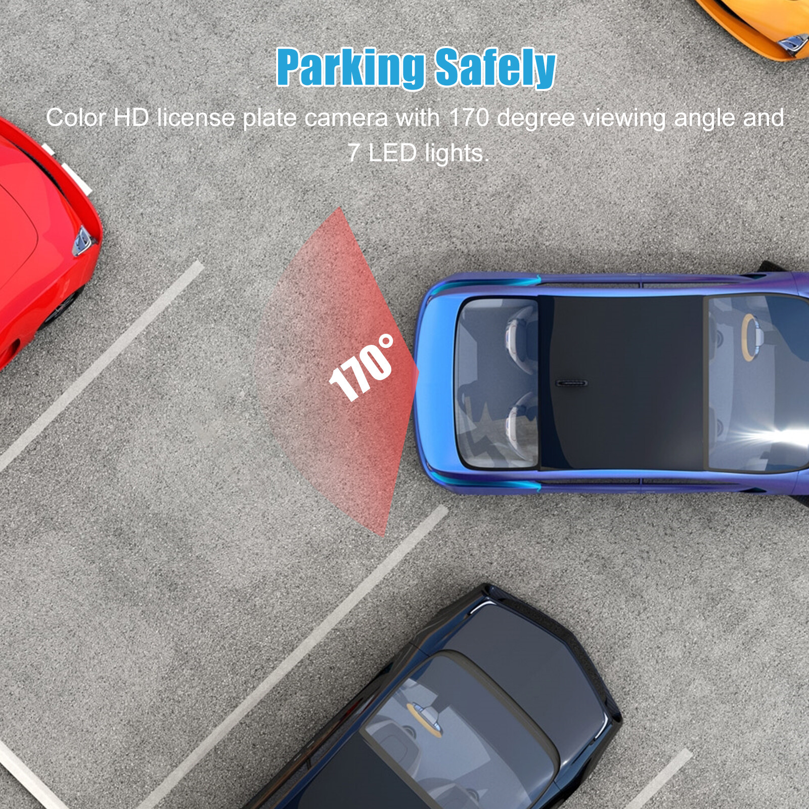 4.3" LCD Monitor Car Camera Rear View Backup Parking Reverse Kit w/ Night Vision