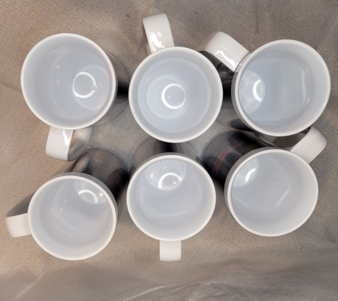 Set of 6 Matco Tools Pin-Up Girl Plastic Mugs Steins Cups Vintage