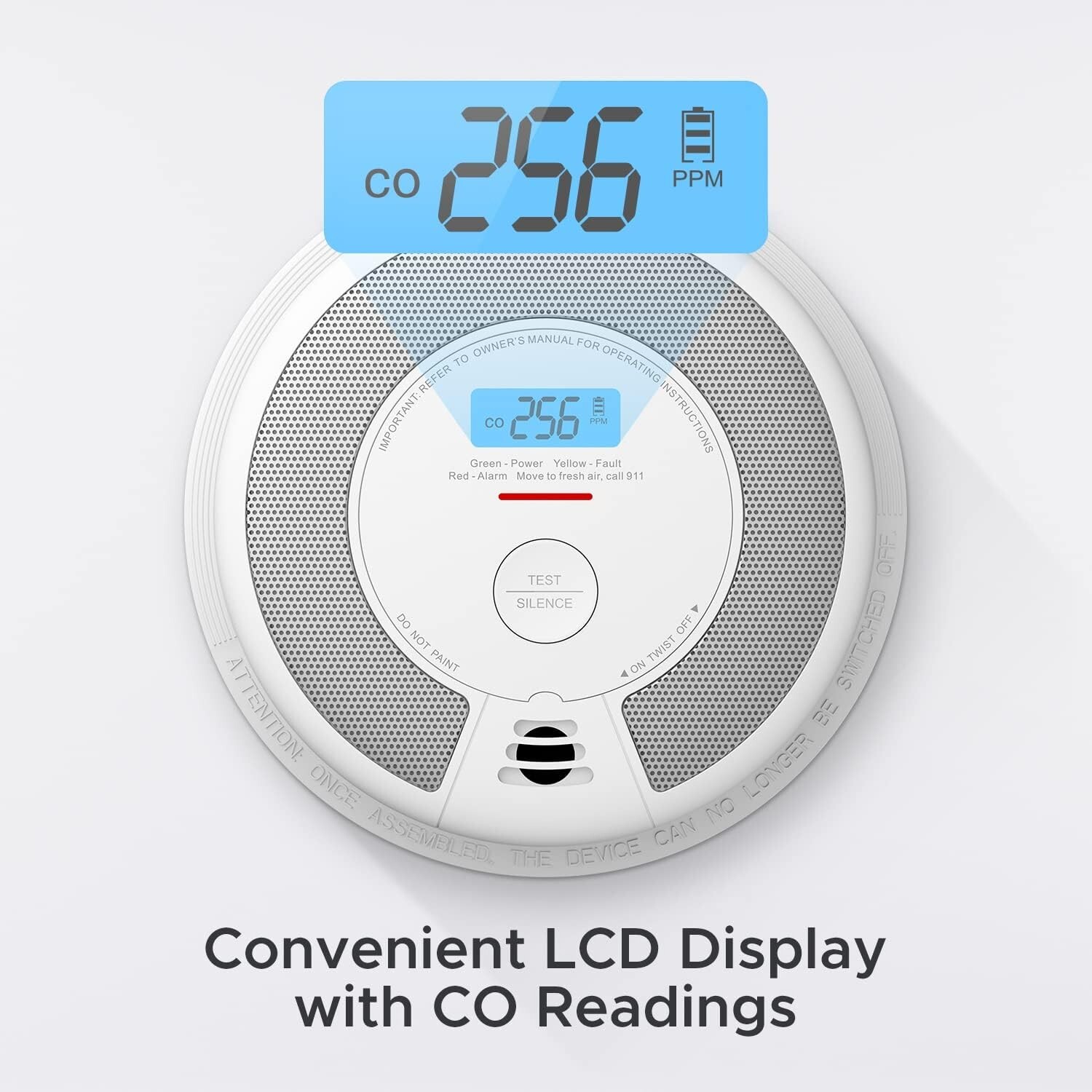 HUD Approved 10-Year Sealed Combination Smoke & Carbon Monoxide Detector Alarm