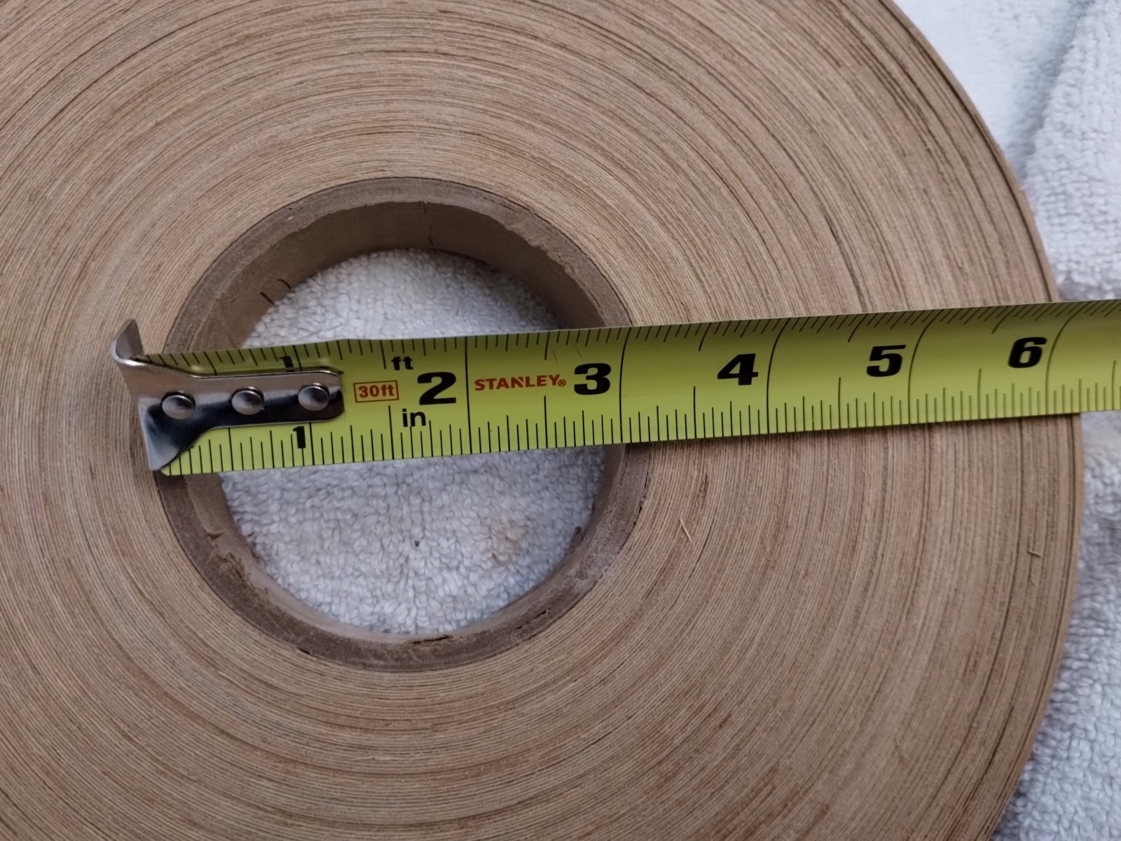 White Pine Edge Banding 1" x 500 ft 10ml Real Wood No Adhesive