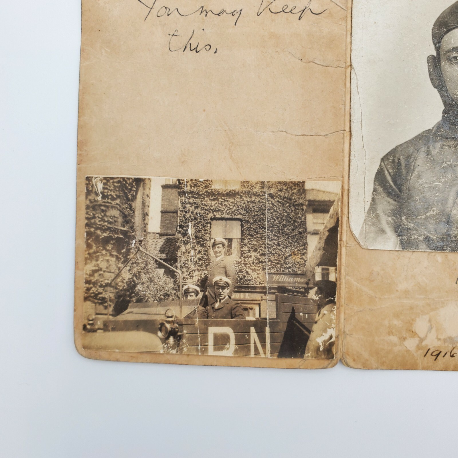 Original WW1 RFC WW2 RAFVR ADCC Officer ID Photo Group Albert Henry Adams Pilot