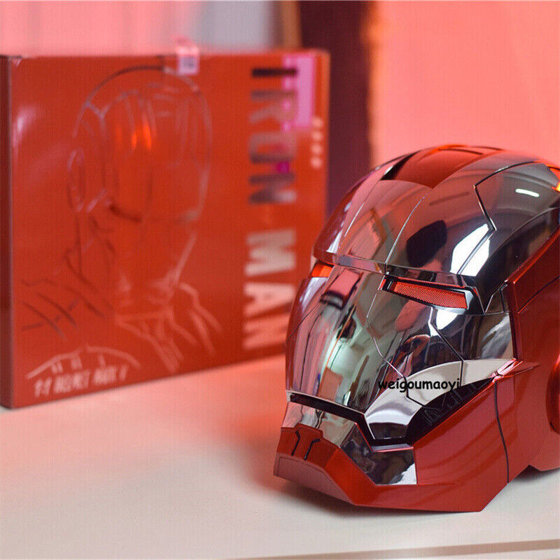 Iron Man 1:1 MK5 Jarvis Deformable Voice Control Wearable Helmet Christmas Mask