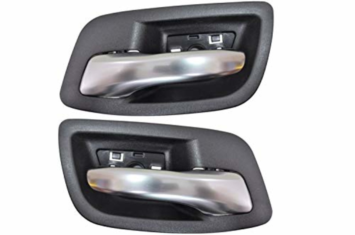 fits 2012 to 2017 Dodge Charger Interior Door Handle Rear Left and Right Silver