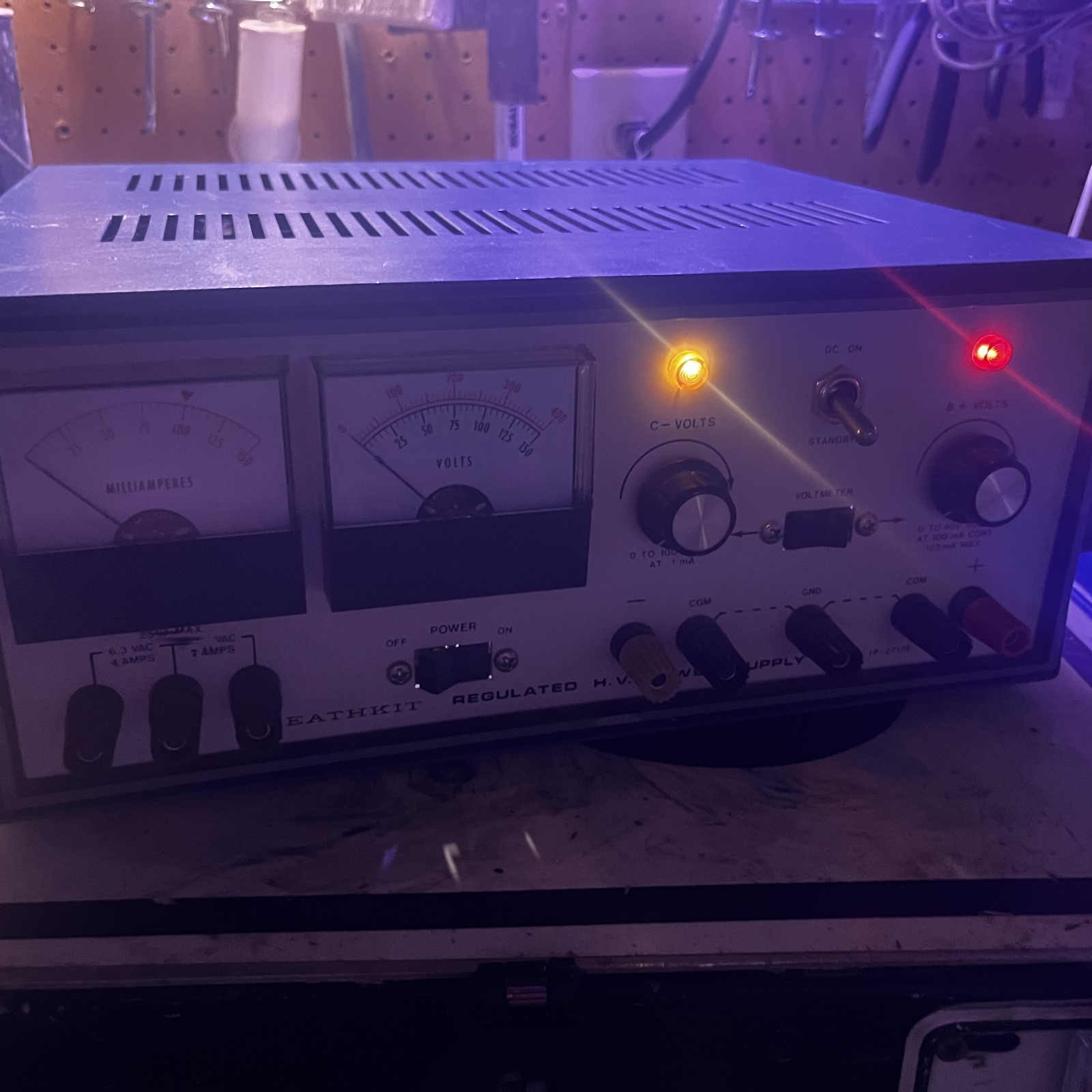 Vintage Heath Tube Regulated HV Power Supply IP-2717A High Voltage