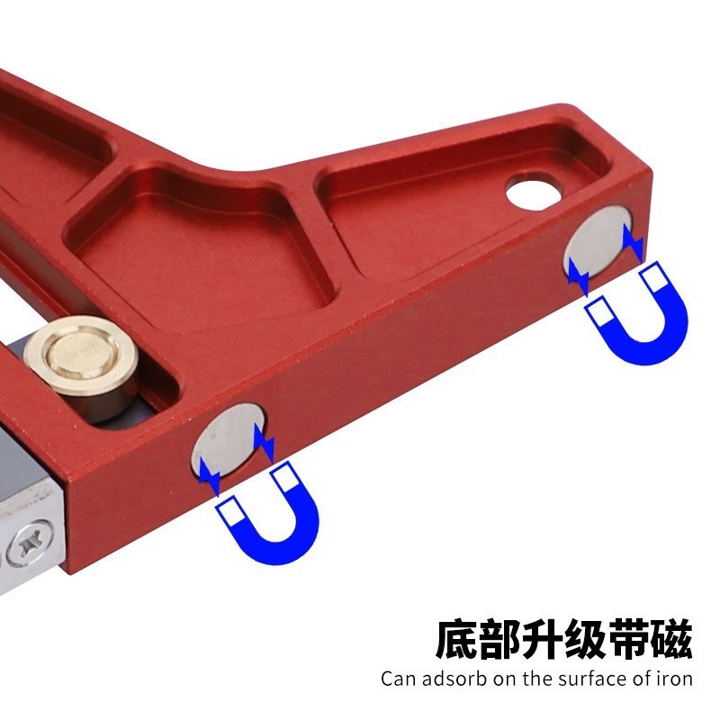Table Saw Measuring Ruler Depth Gauge W/CNC Laser Scale & Height Lock Adjustable