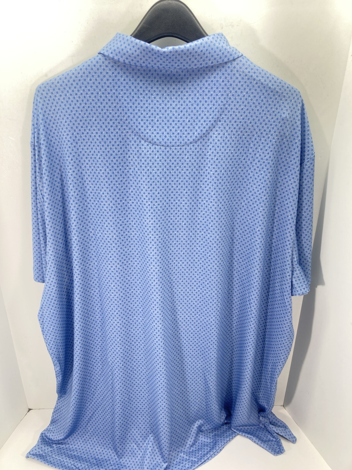 Callaway Performance Polo Golf Shirt Men Sz 2XL Blue Geometric Short Sleeve NWOT