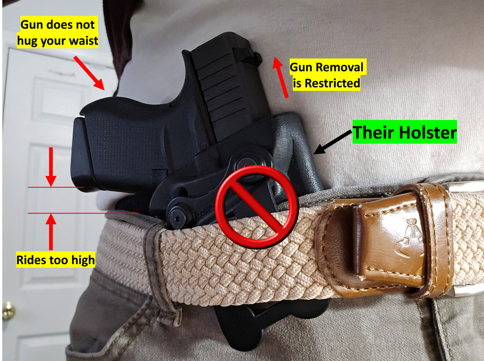 Ruger 380 LCP, LCP II LCP II 22LR LCP MAX Holster IWB In Waistband conceal carry