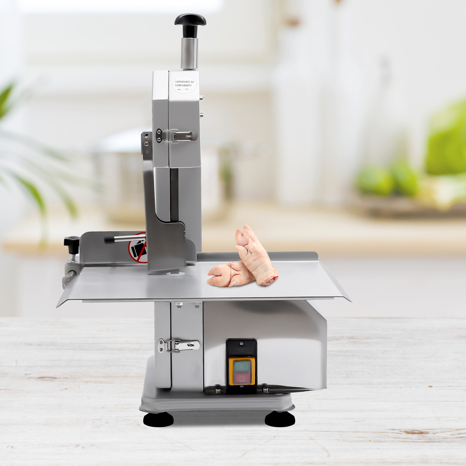 Commercial Electric Frozen Meat Cutting Machine Band Saw Blade Bone Cutter 650W