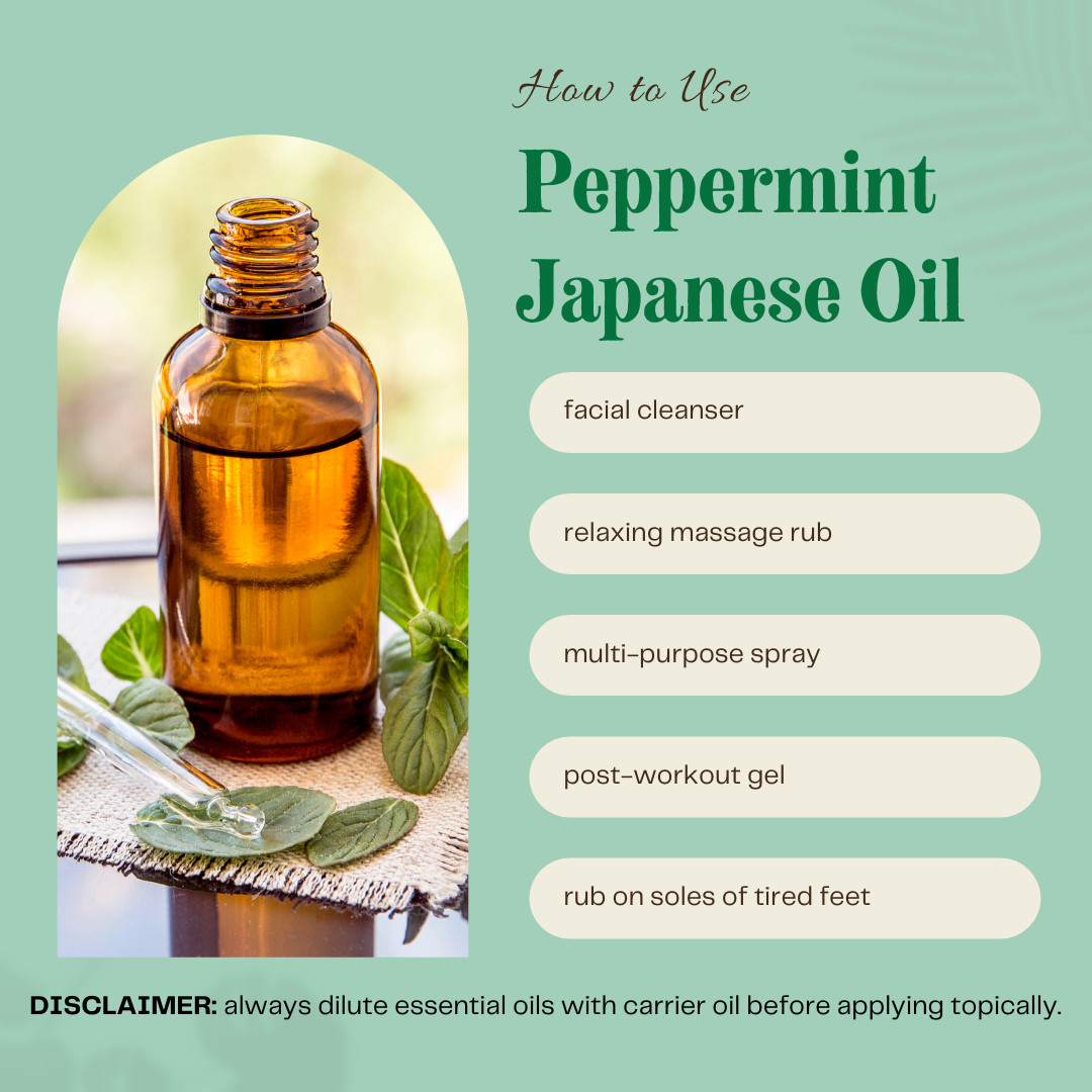 Peppermint Essential Oil 4 oz Pure Natural with 3 Free Droppers - GreenHealth