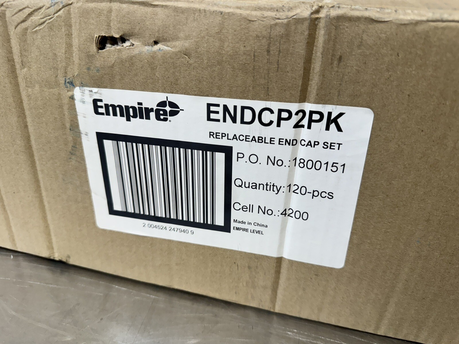 NEW LOT Empire ENDCP-2PK Level Box Level Endcap Replacement Set Case of 100 NIB