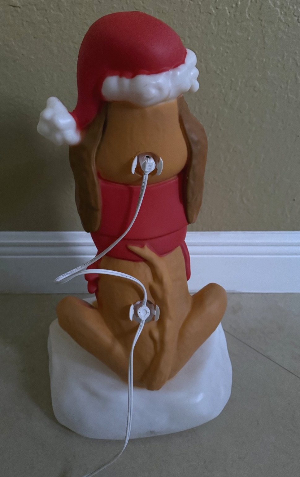 Dr. Seuss' The Grinch Max Santa Hat Christmas LED Blow Mold Holiday Yard Decor,