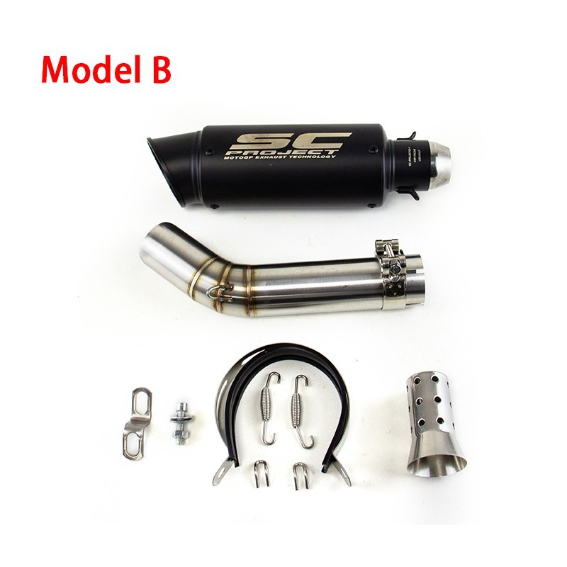 Slip for Suzuki GSXR 750 600 2006-2025 Exhaust Tips Black Muffler Mid Link Pipe