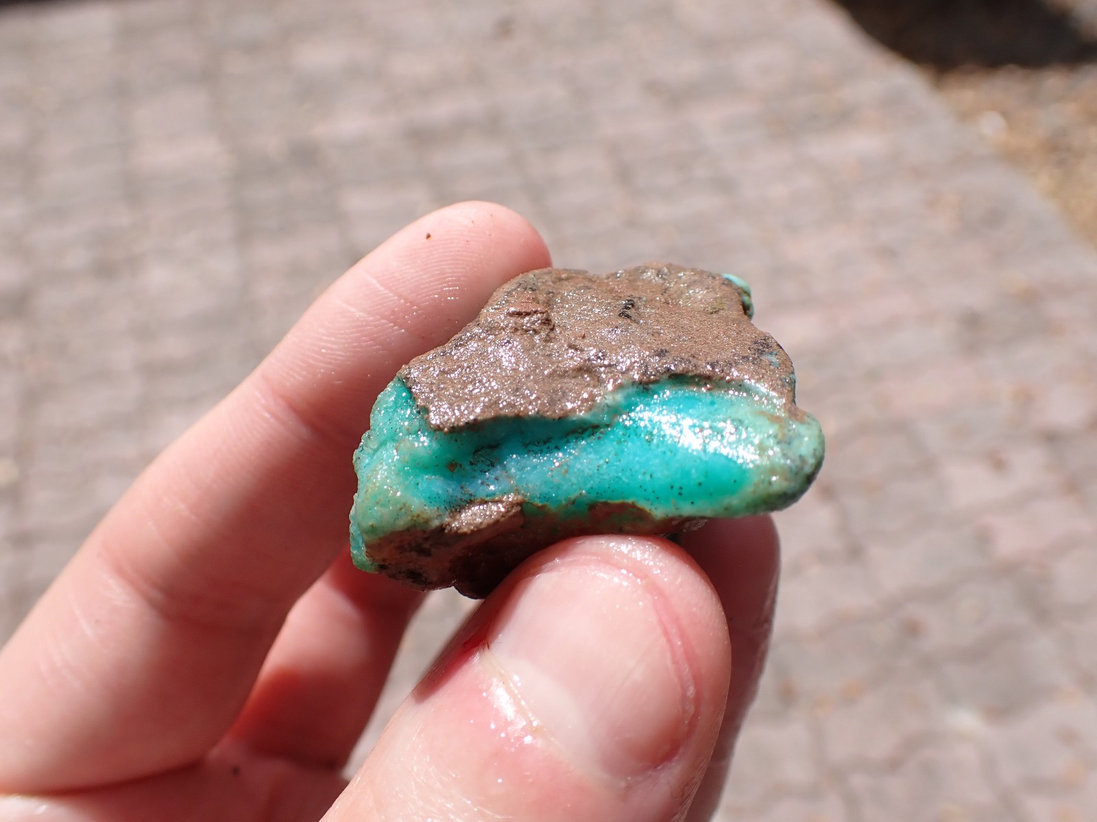 Gem Silica Rough 25.8g Ray Mine 1980's Greens and Blues - Translucent!