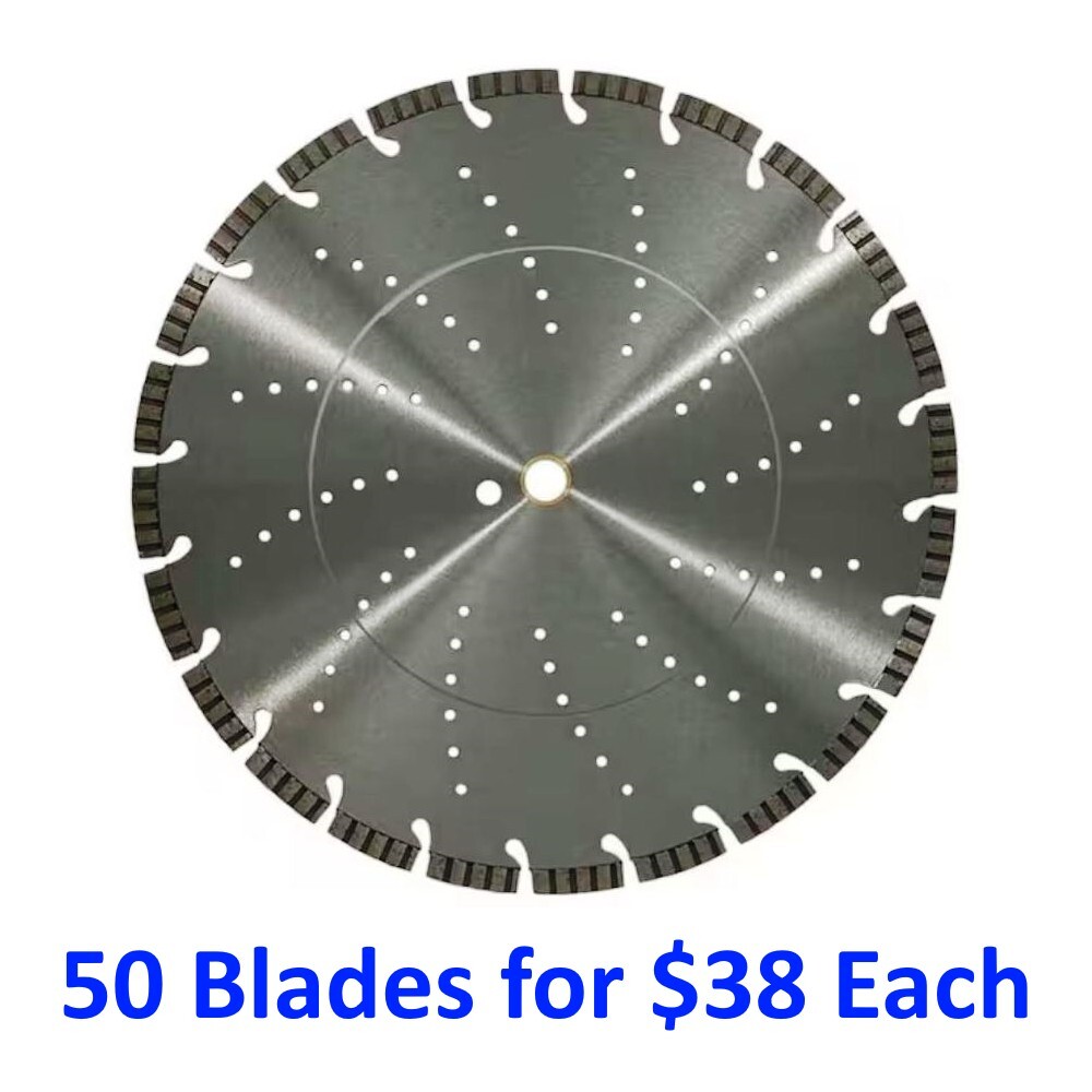 14" TURBO SEGMENT DIAMOND SAW BLADE - 10 Blades for $42 Each
