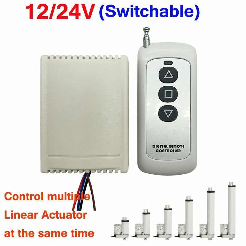 Wireless Remote Control Kit for DC 12V 24V Linear Actuator Motor Controller