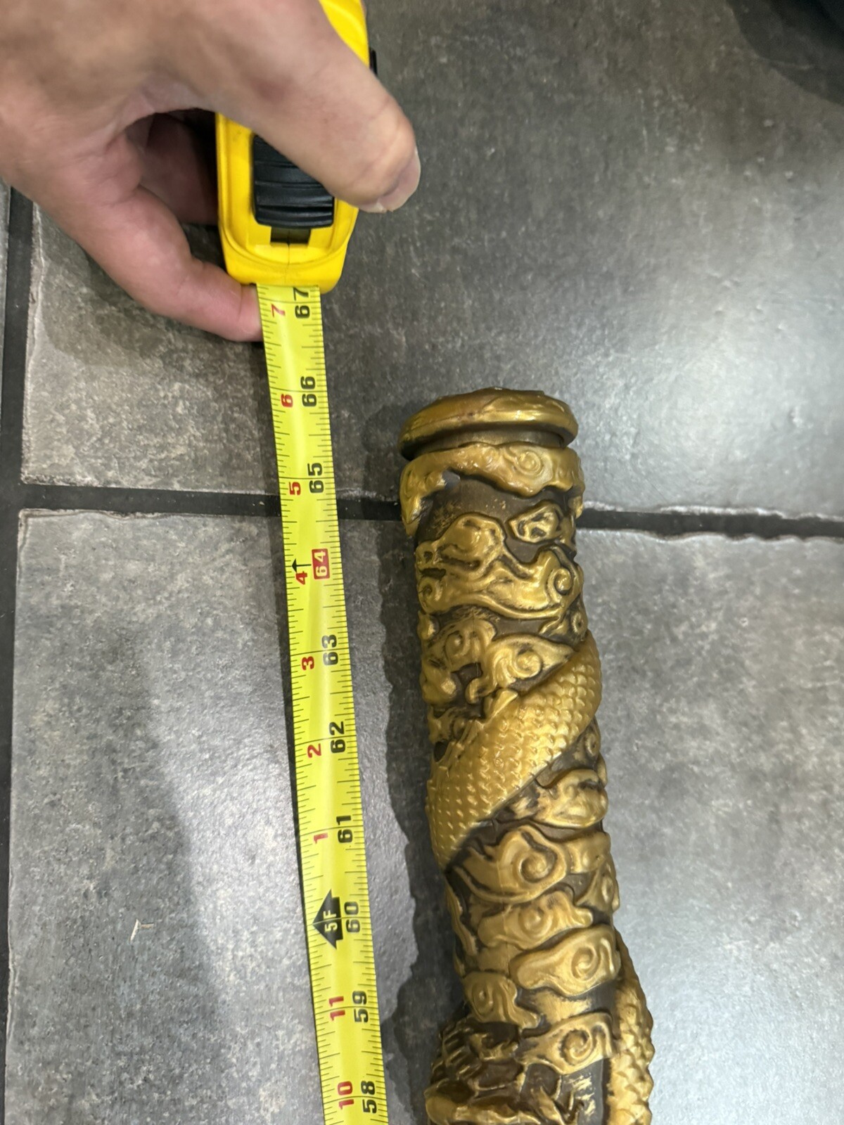 Monkey King Staff 53” Kungfu Gold Metal Wushu Sticks 1:1