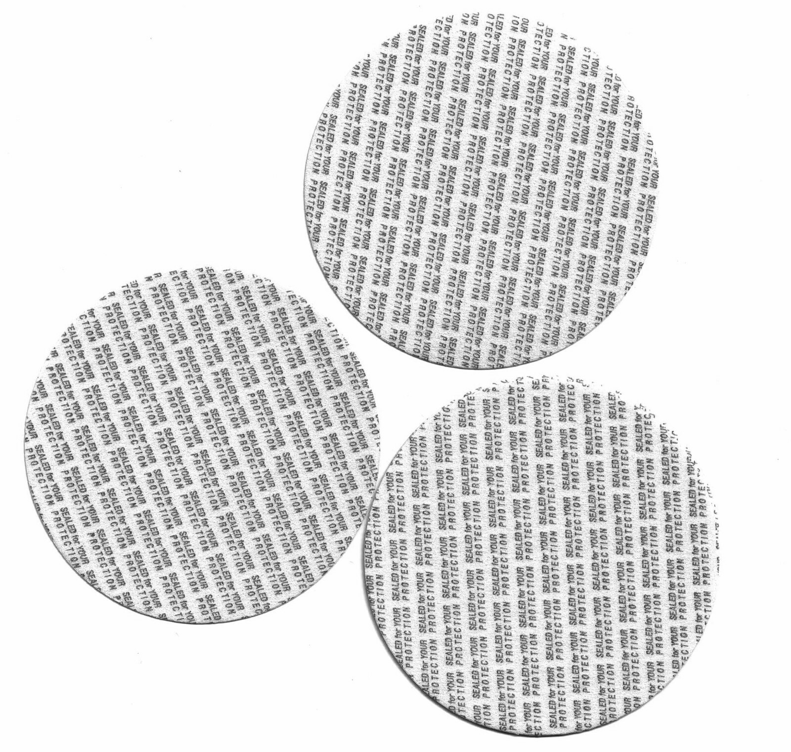 89mm (3.50") Pressure Sensitive Seal Liners MadeinUSA No Induction Sealer Needed