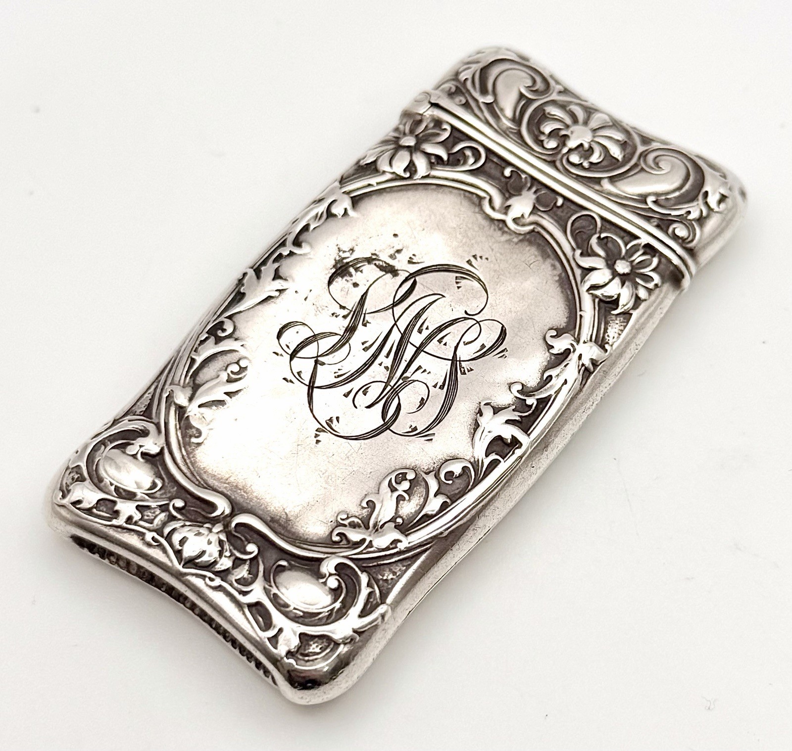 Gorham Sterling Match Safe - Art Nouveau/Jugendstil Design - Antique
