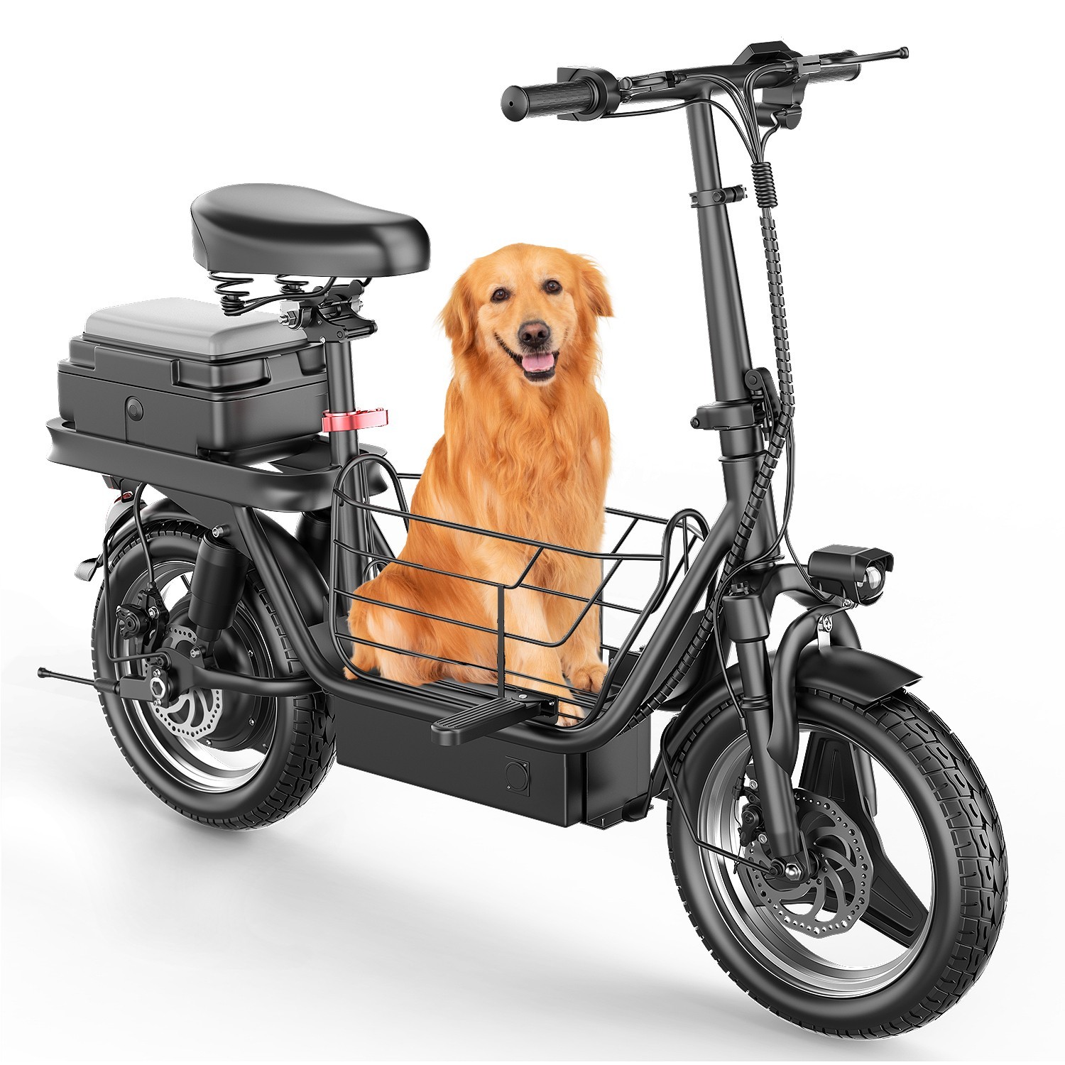 Electric Scooter Adults 30 MPH 43 Miles Range 14'' 1500W E-Scooter with Seat US