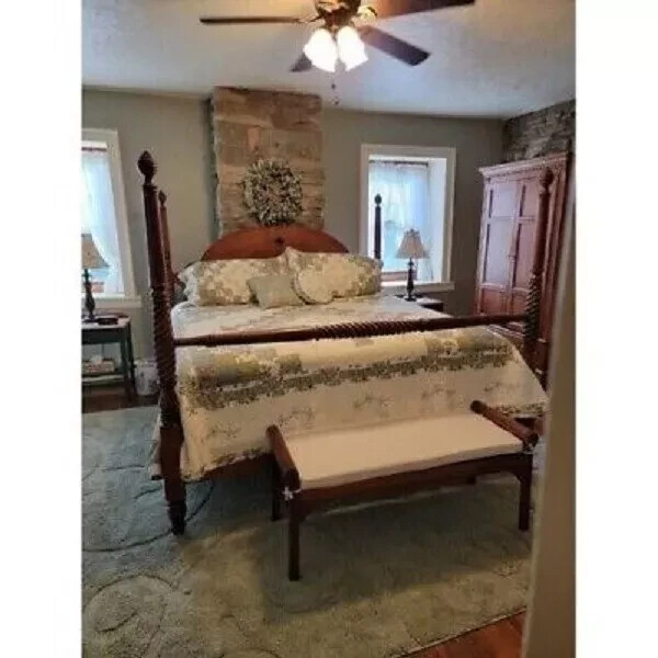 End of Bed Bench Solid Wood Entrance Entryway Foyer Modern Farmhouse Mud Rm 47"L
