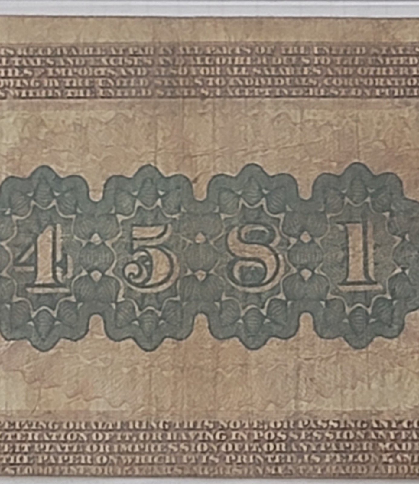 PMG CF-15 1882 $10 BROWN BACK NOTE "NEW YORK" Ser # V203038 Char # 4581 Fr # 485