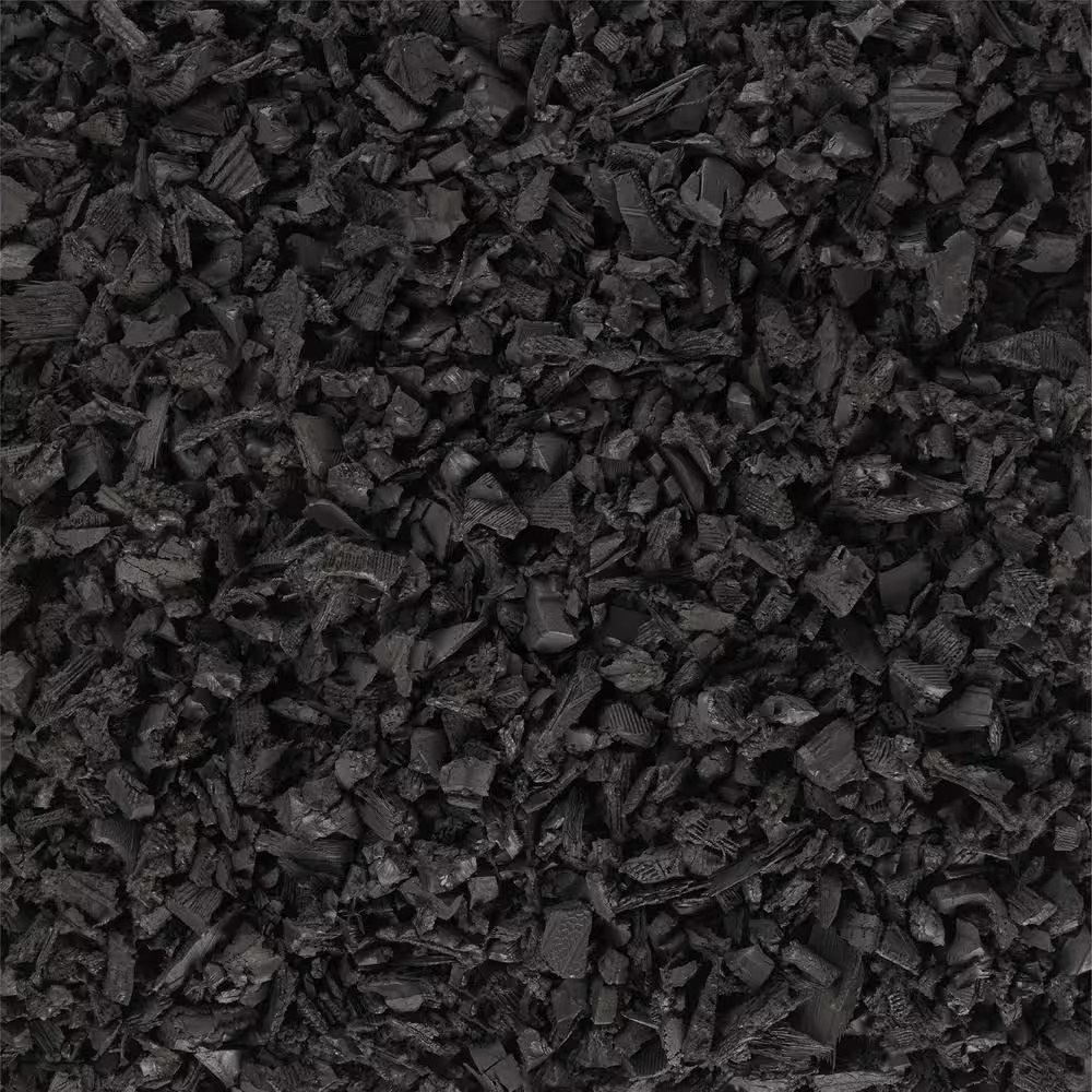 0.8 Cu. Ft. Black Bagged Recycled Rubber Mulch