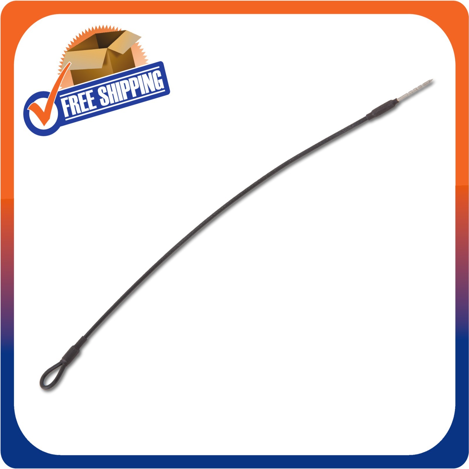 100 LANYARD WIRE LOOP TO PIN 8 INCH SECURITY CHECKPOINT EAS LOSS PREVENTION