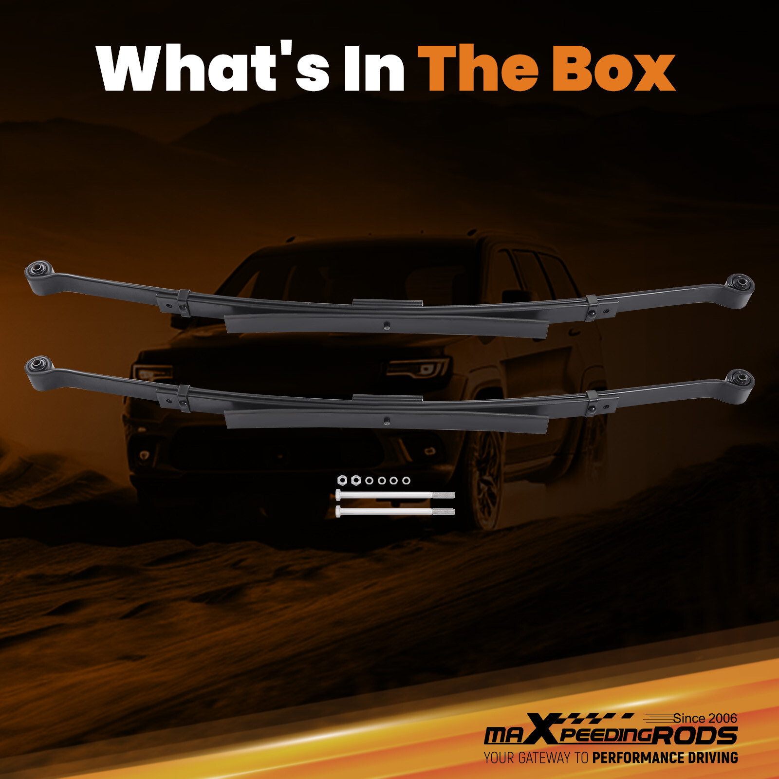 4" Lowering Leaf Spring Set For Chevy Silverado/C-1500/GMC Sierra 1988-1998