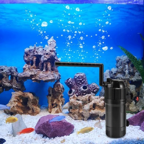 5-IN-1 Internal Aquarium Fish Tank UV Sterilizers Filter Submersible Water Pump