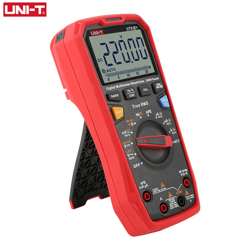 UNI-T TRUE RMS Multimeter Digital AC DC Amp Voltmeter LPF Cap Freq Tester UT61E+