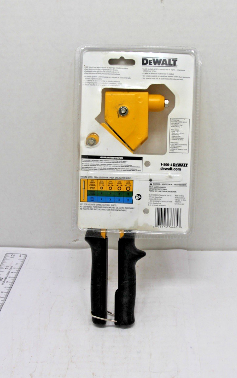 Dewalt Heavy Duty Swivel Head Rivet Gun