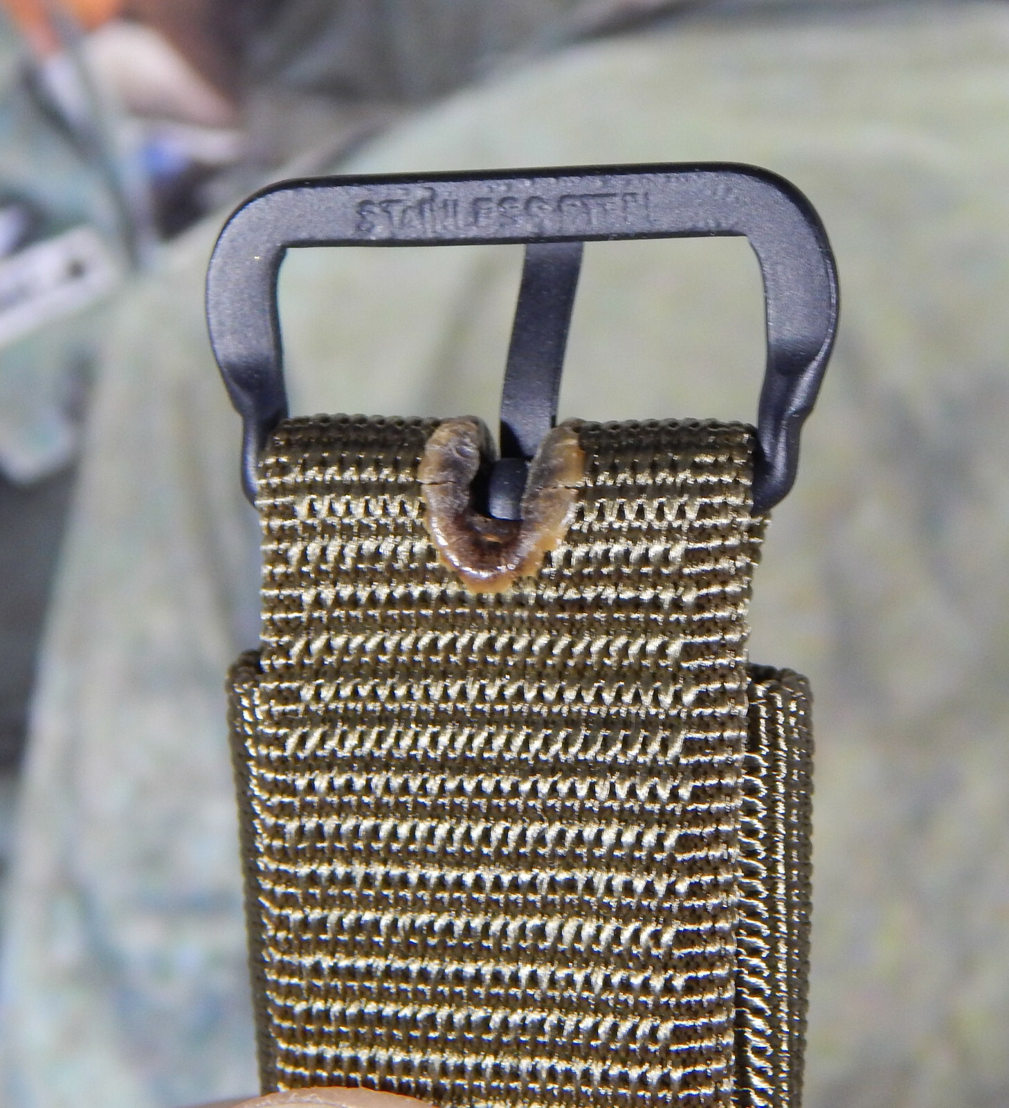 VIETNAM ISSUE MILITARY WATCH BAND 'New Old Stock' 1960's marked STAINLESS STEEL