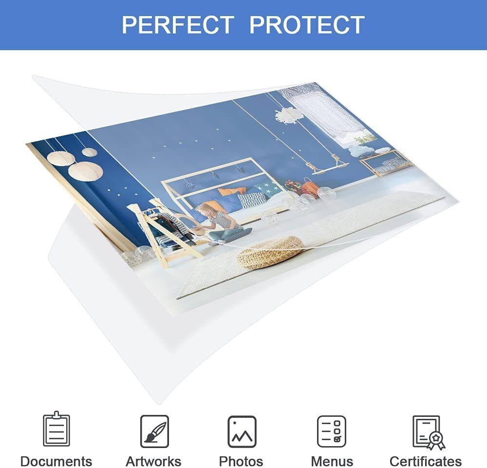 5 Mil Clear Thermal Laminating Pouches Letter 9"x11.5" Size Laminator Sheets