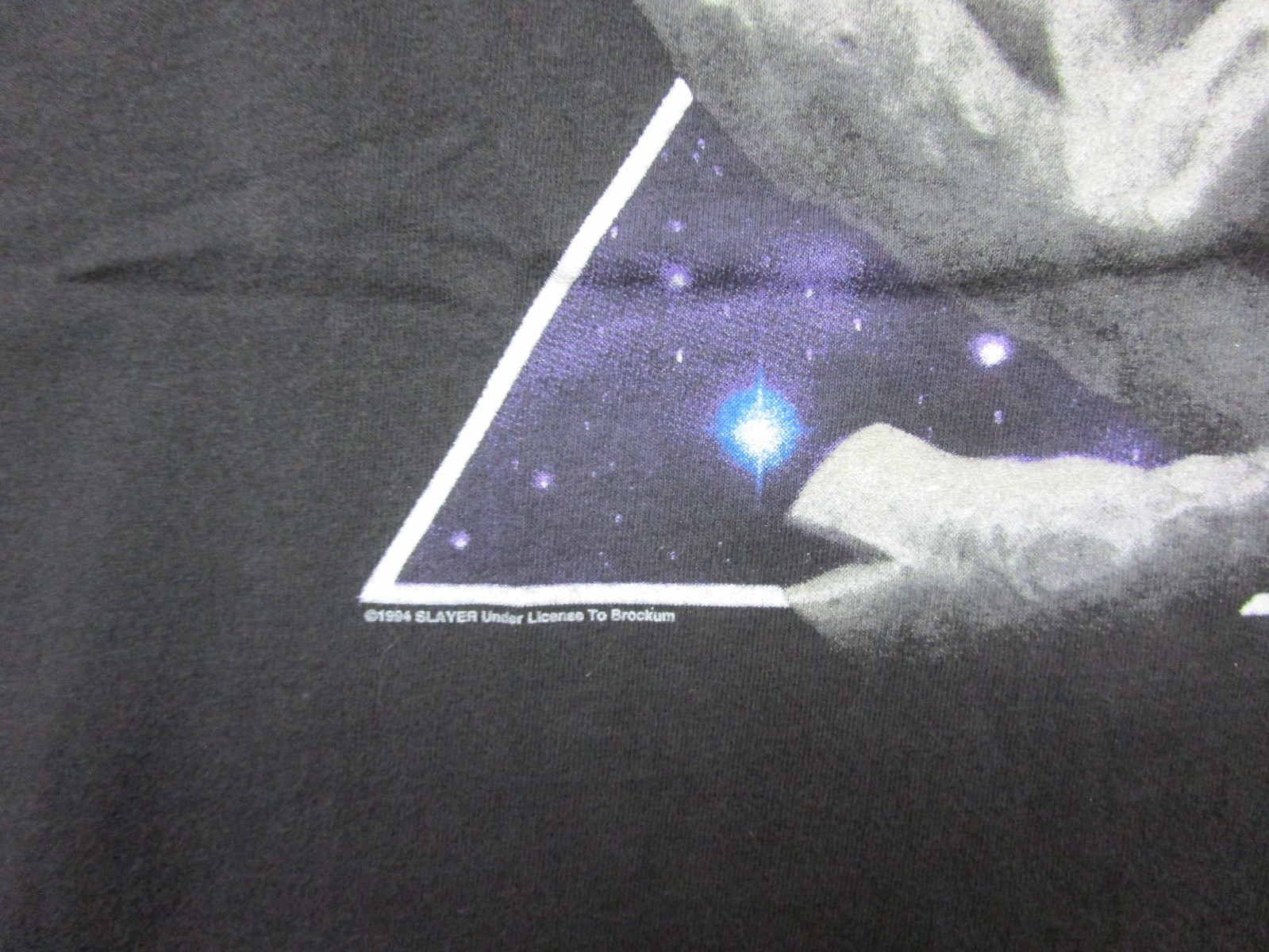 Vintage Slayer Band T Shirt (L) 1990's 2-Sided Brockum USA Devine Intervention